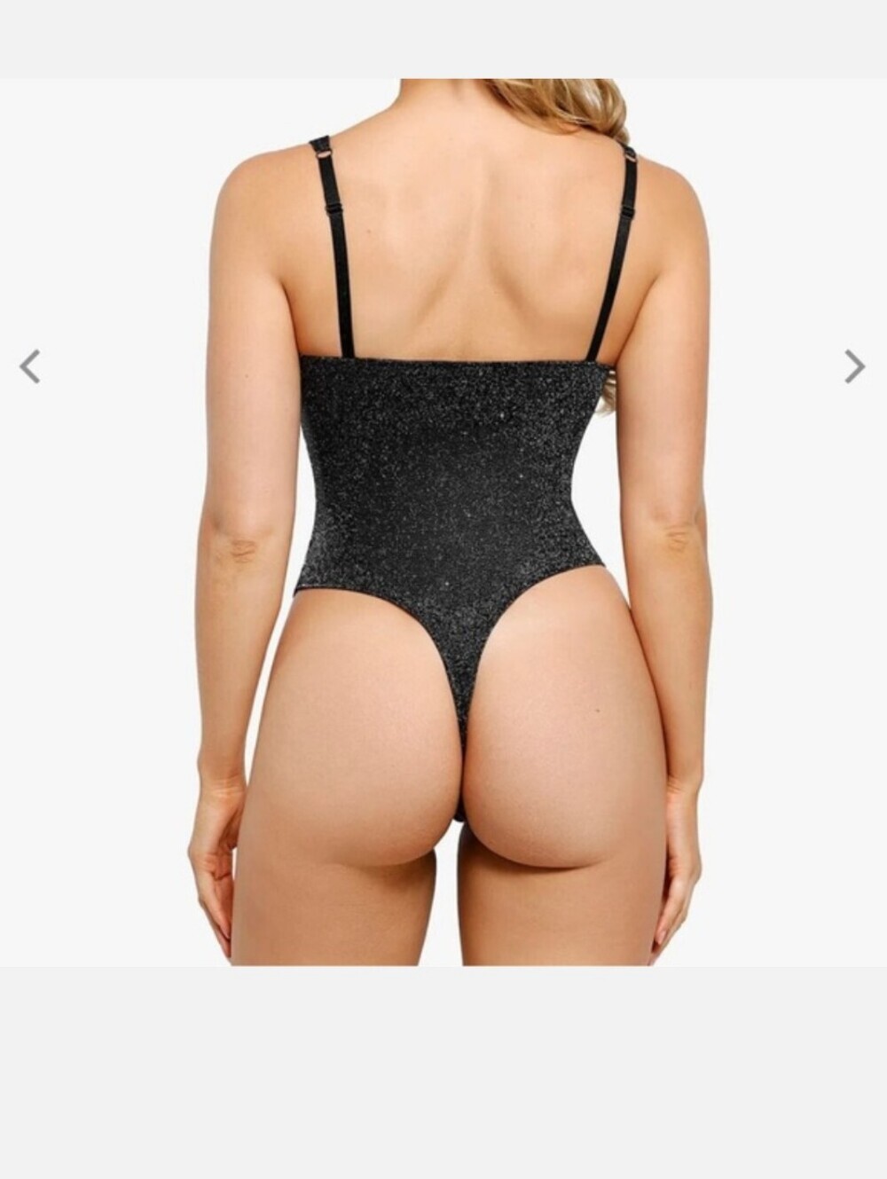 Glittery Navy One-Piece Swimsuit with Ruched Front - Picture 5 of 11